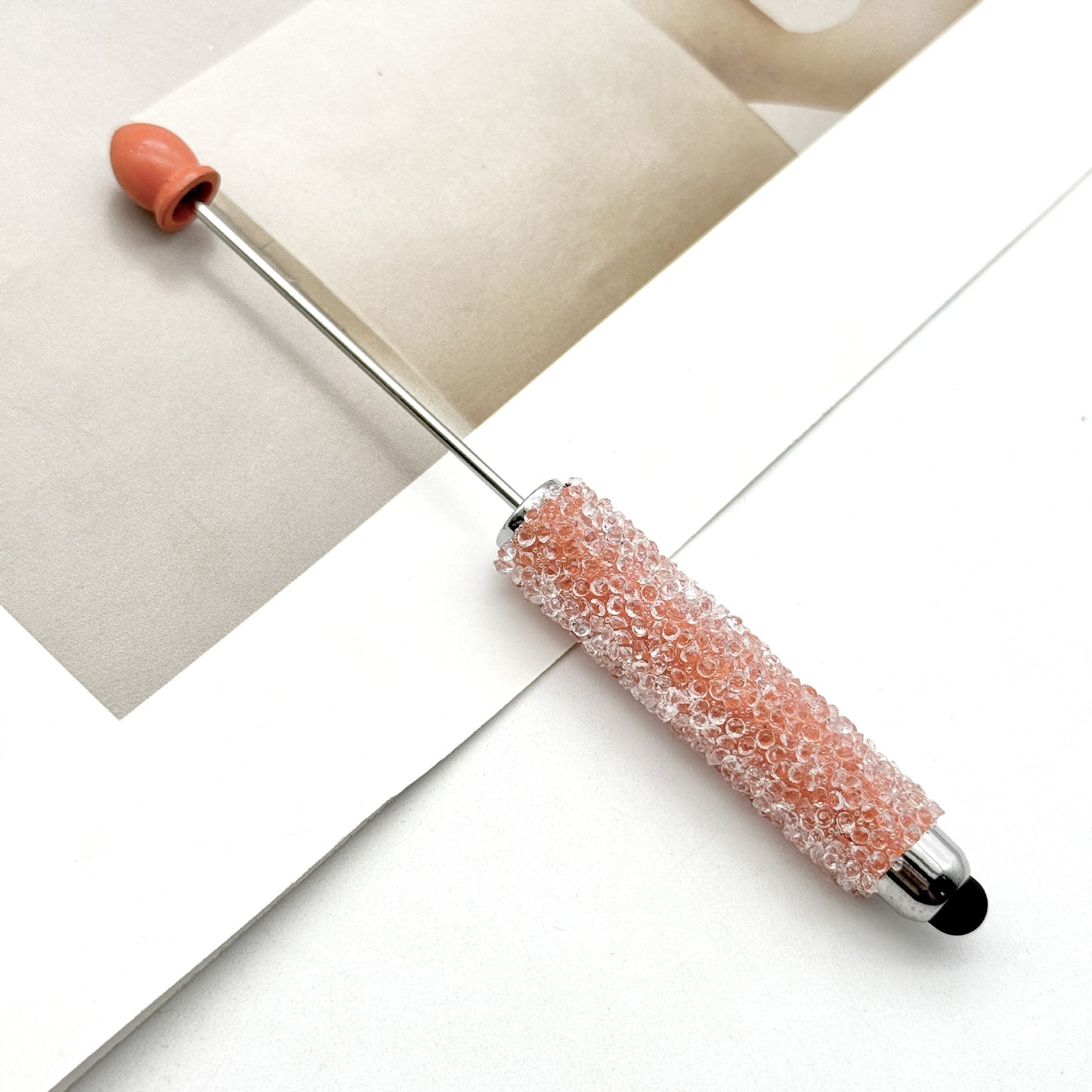Resin Gypsophila Touch Screen Beaded Pen
