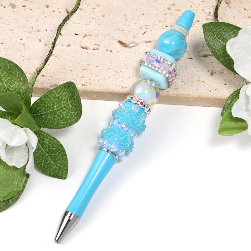Multicolor Flower Beaded Pen