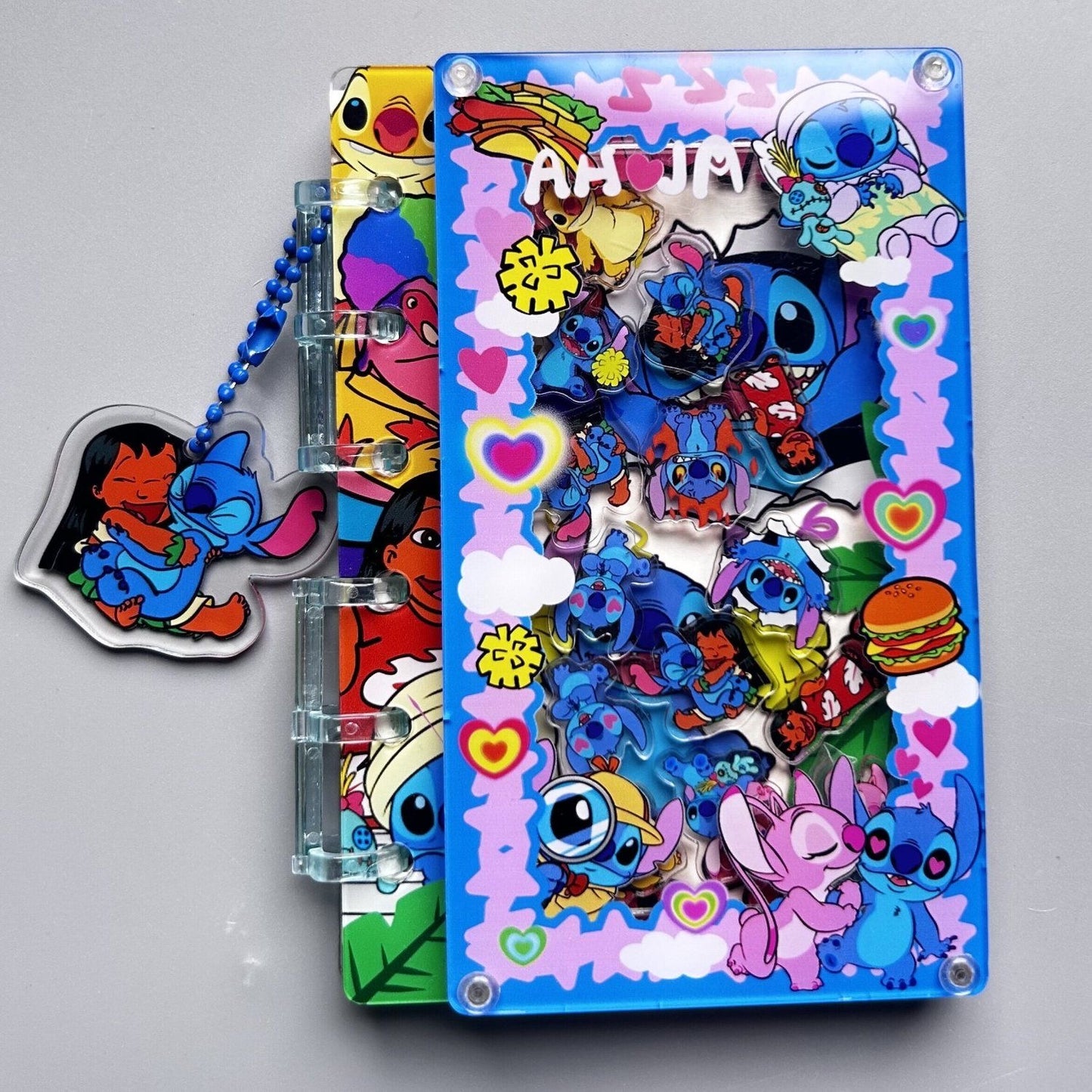 acrylic shake notebook