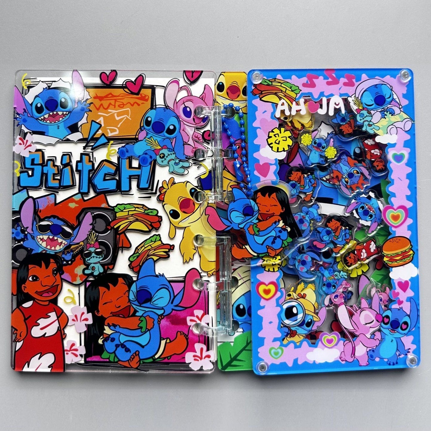 acrylic shake notebook