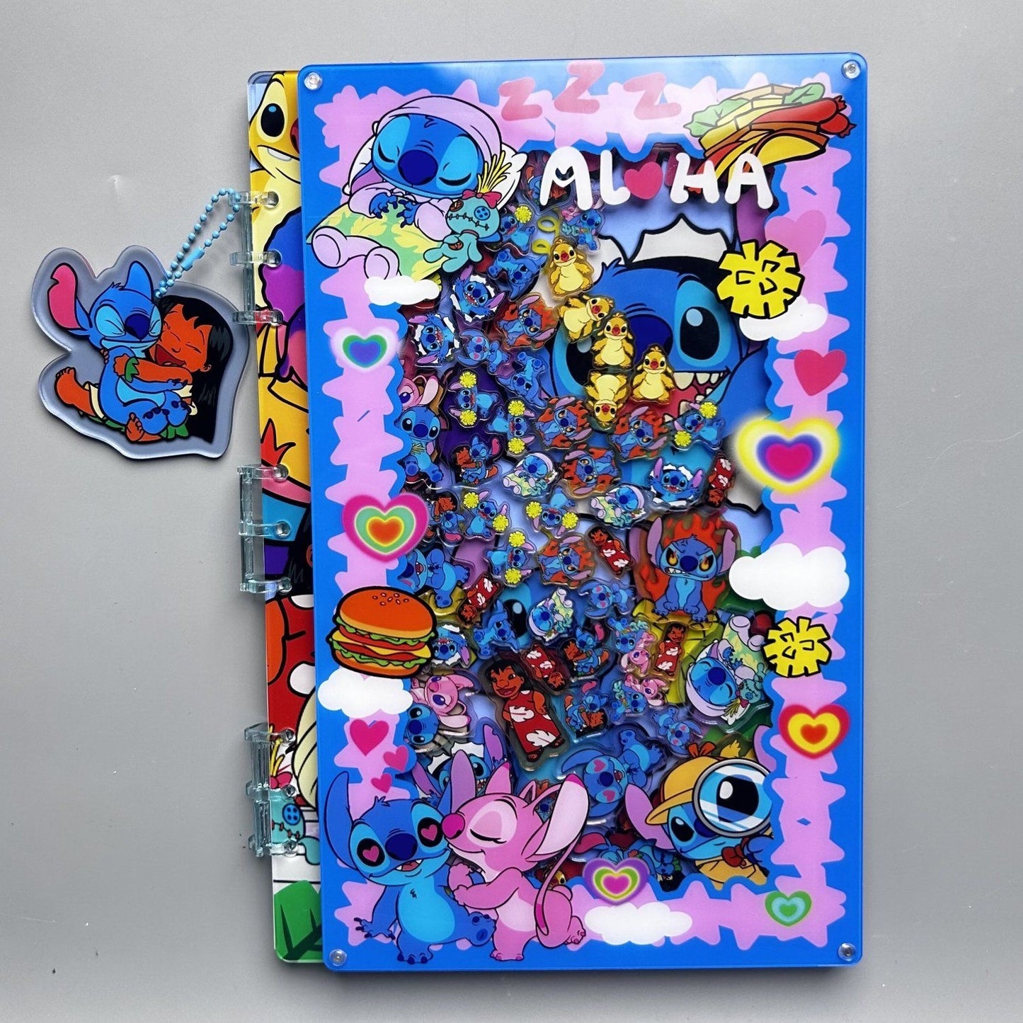 acrylic shake notebook