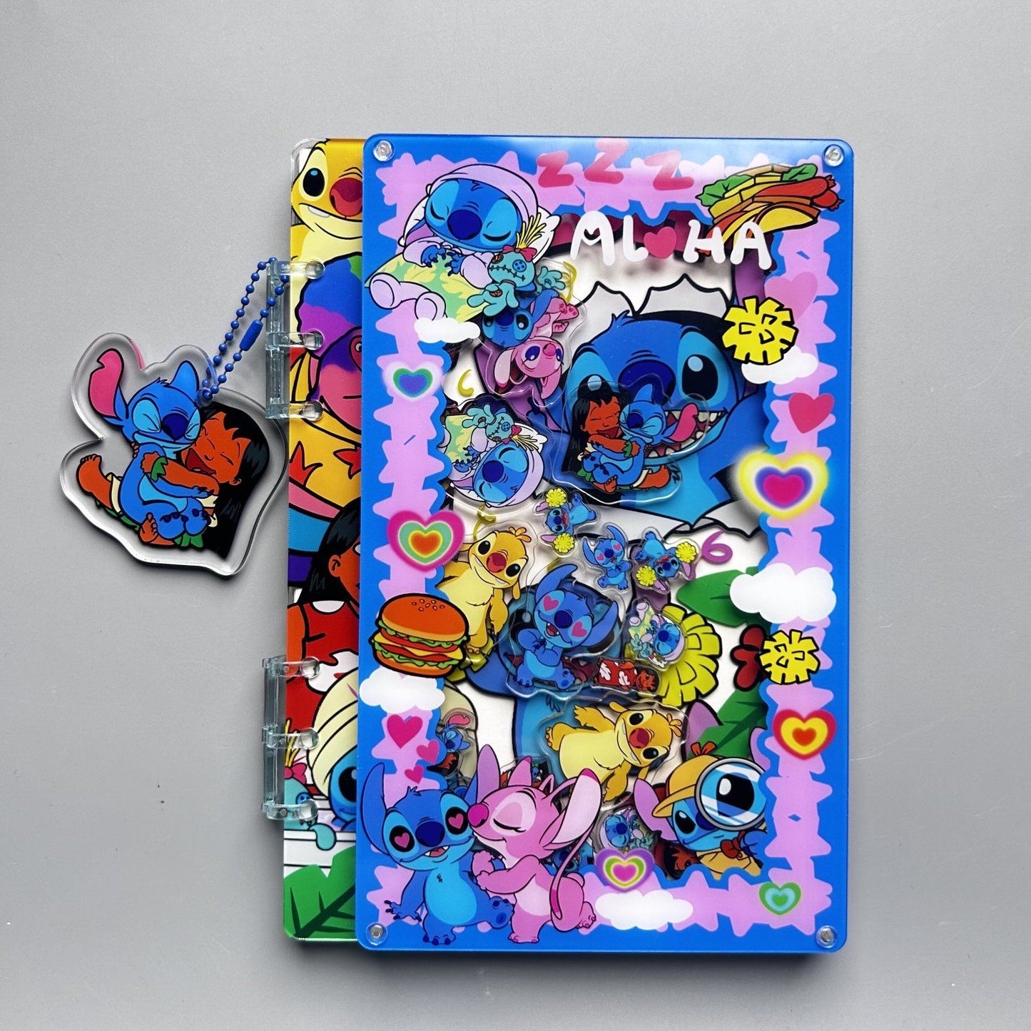 acrylic shake notebook