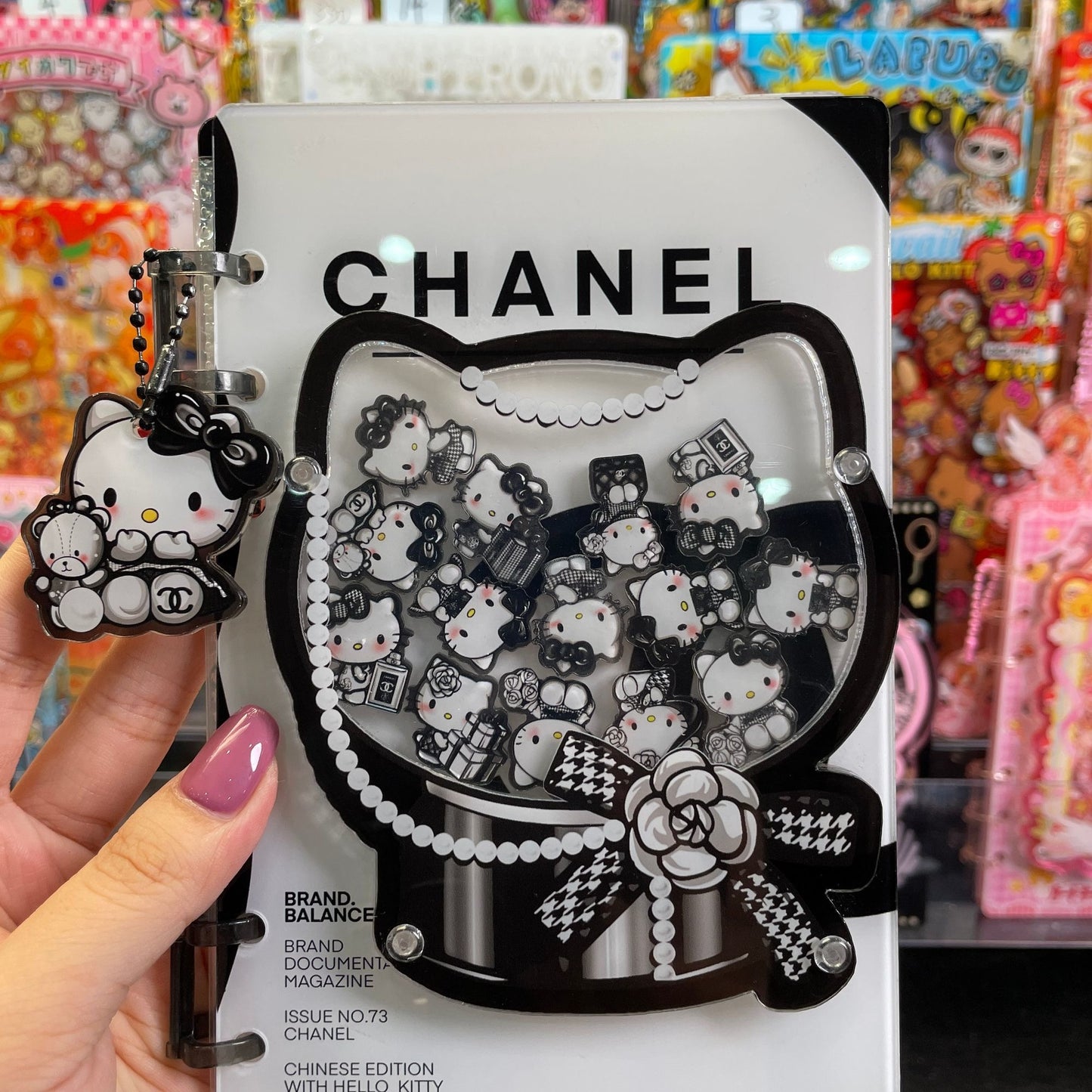 acrylic shake notebook