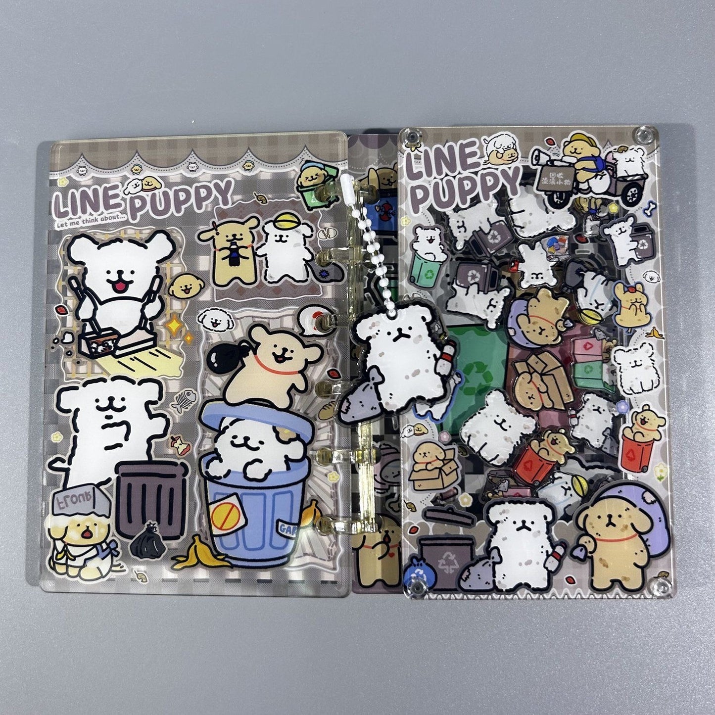 acrylic shake notebook