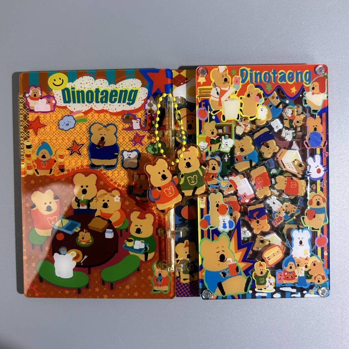 acrylic shake notebook