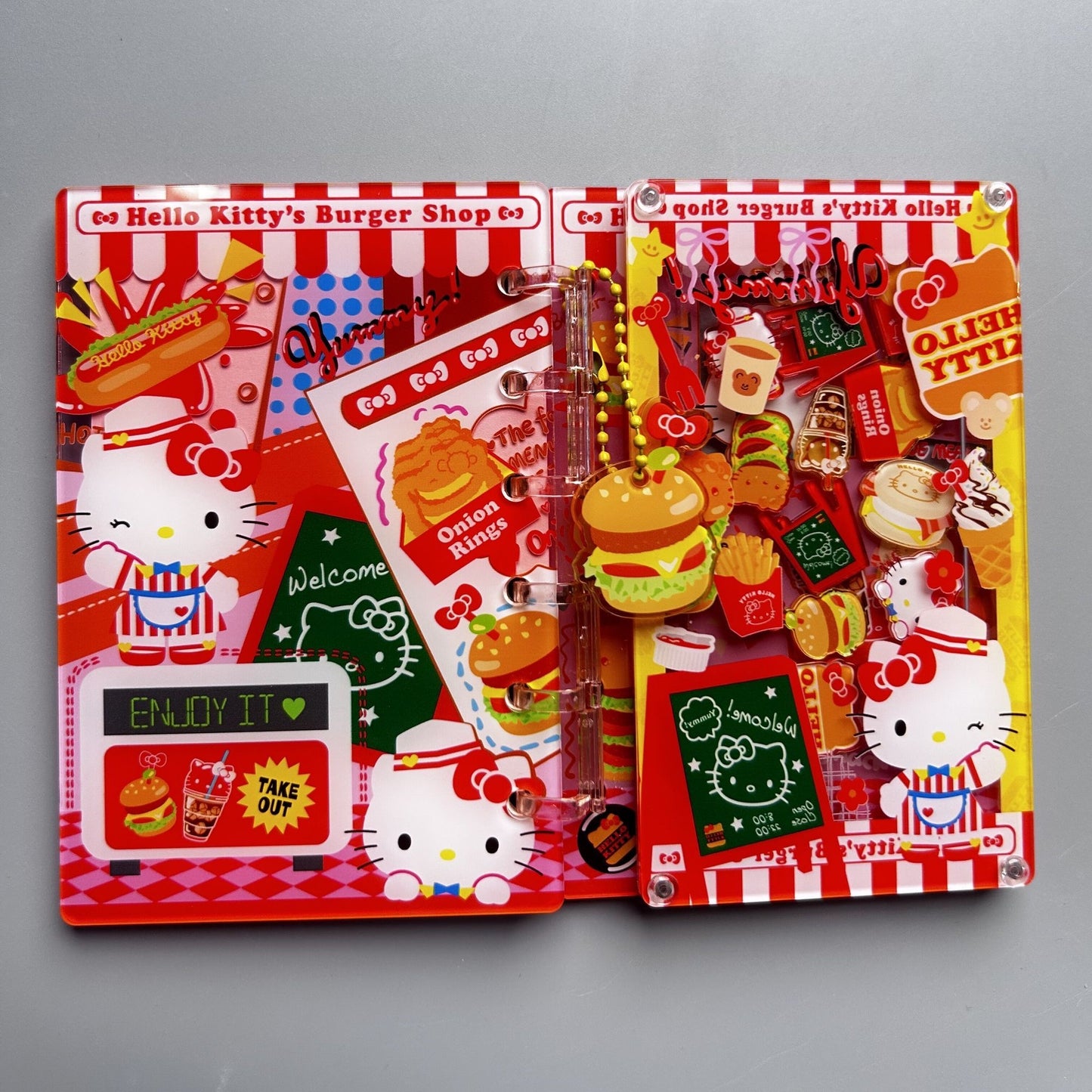 acrylic shake notebook