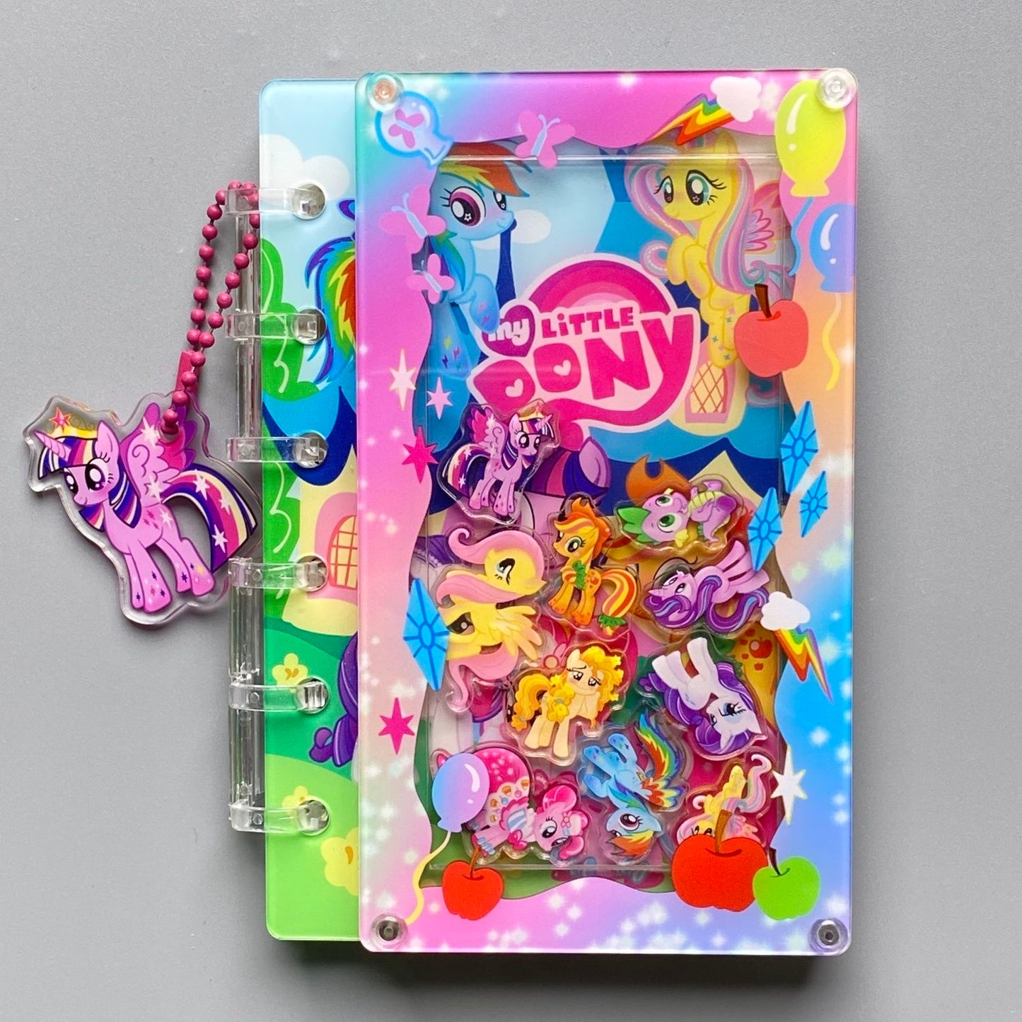 acrylic shake notebook