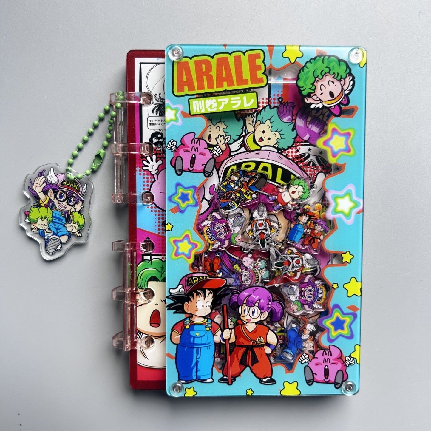 acrylic shake notebook