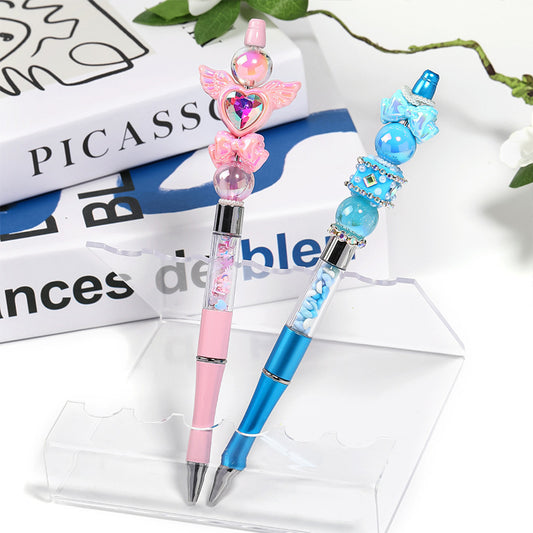 Multicolor Empty Tube Beaded Pen