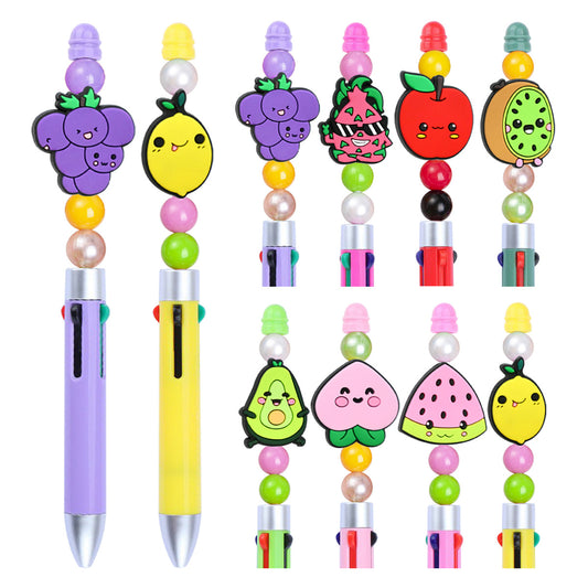 Cartoon fruit silicone focal beads