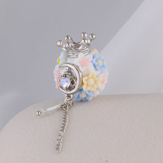 Flower Beads Nepal Crown Flower Straight Hole Beads