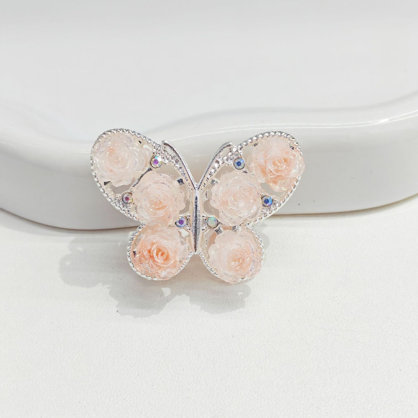 Vintage Rose Butterfly Alloy Accessories