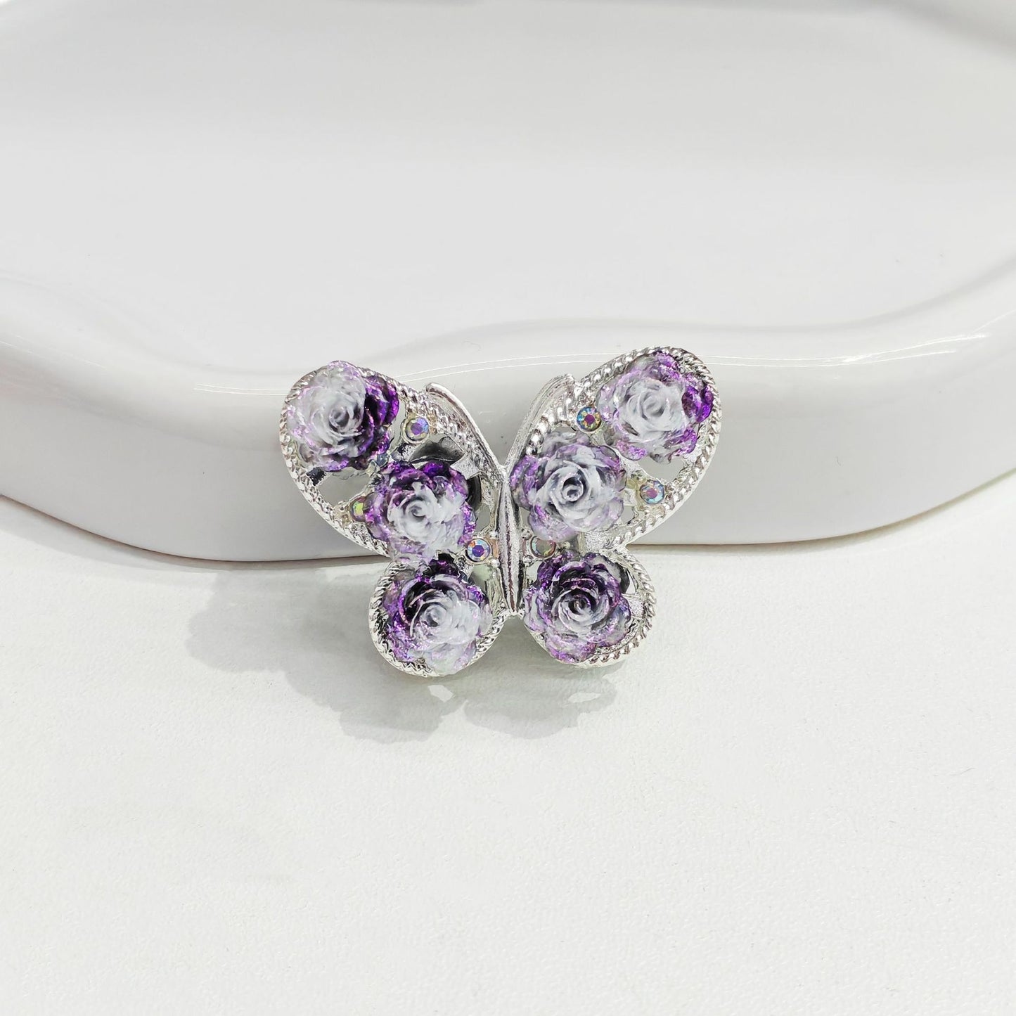 Vintage Rose Butterfly Alloy Accessories