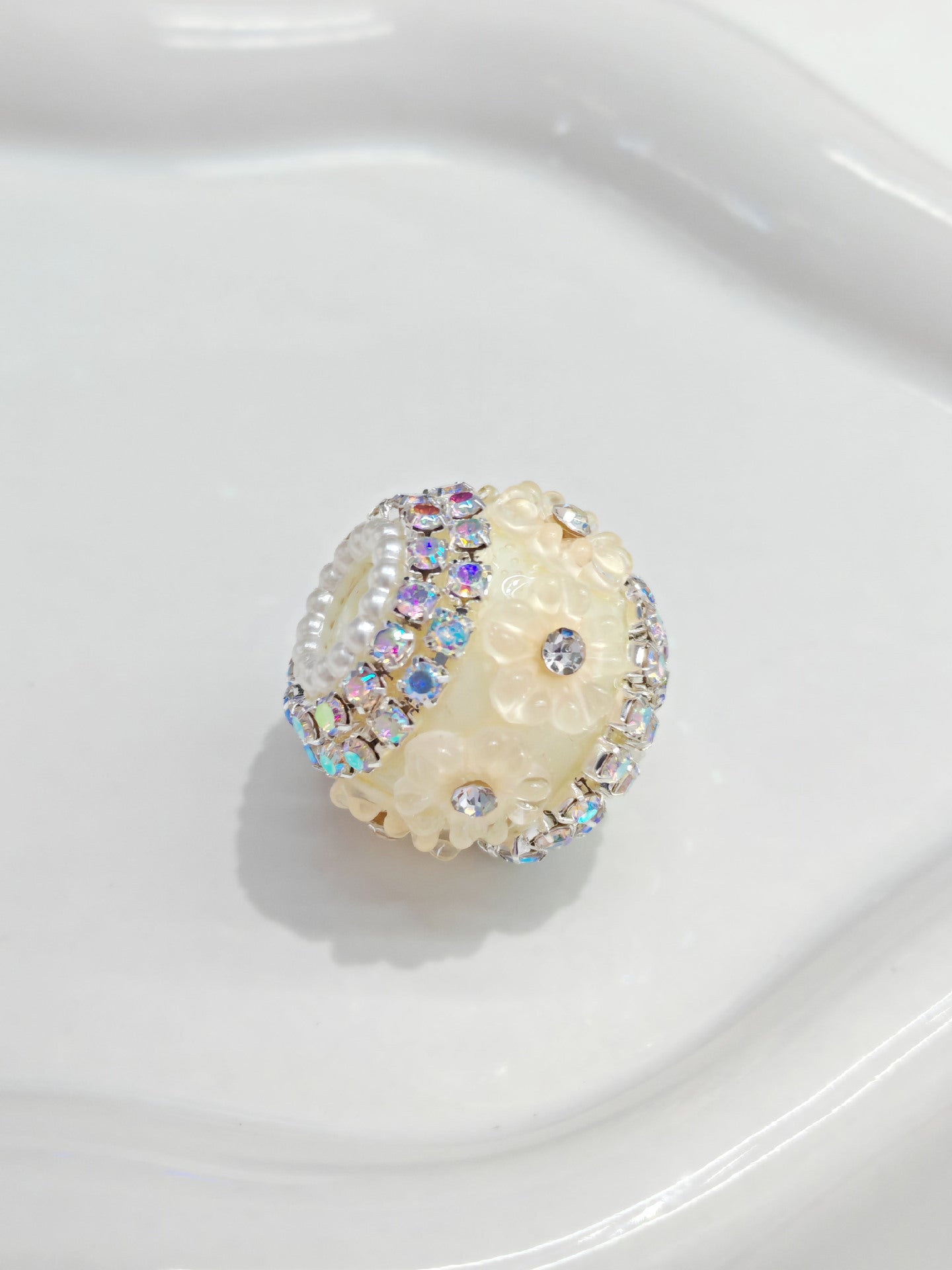 Princess Butterfly Pearl Diamond Ball Rhinestone Chain