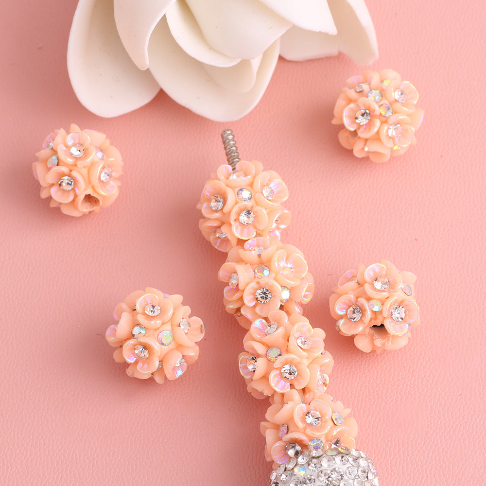 Flower Beads 10 Colors Lily Flower Three-Petal Flower Beads