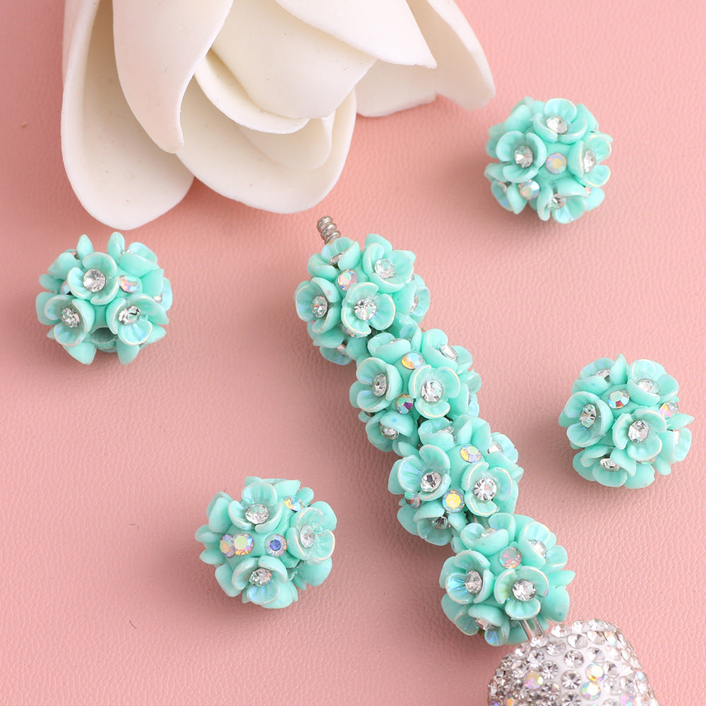 Flower Beads 10 Colors Lily Flower Three-Petal Flower Beads