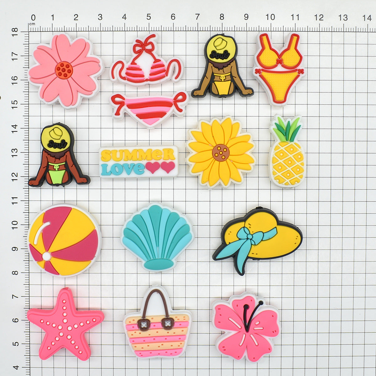 Summer Beach Series Accessories Silicone Focus Beads Silicone Focus Beads