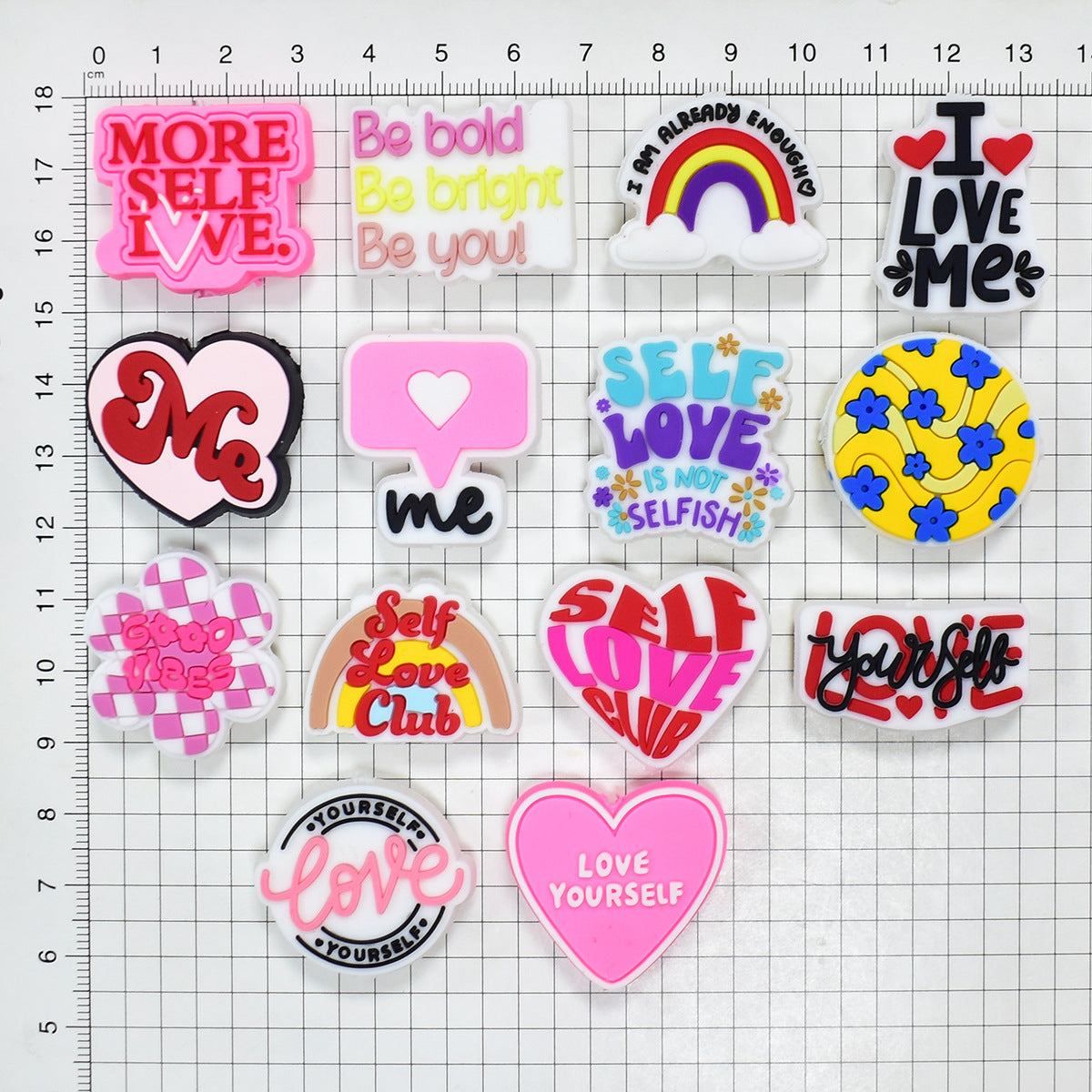 Decorative Beads for Phrases Silicone Focal Beads