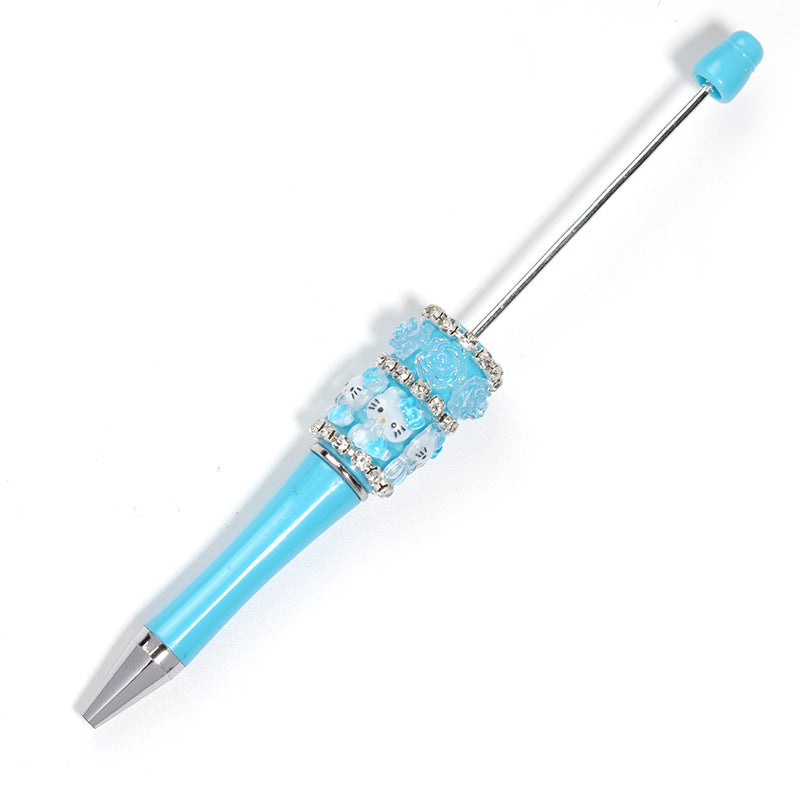 Cartoon Stress Relief Flower Beaded Pen