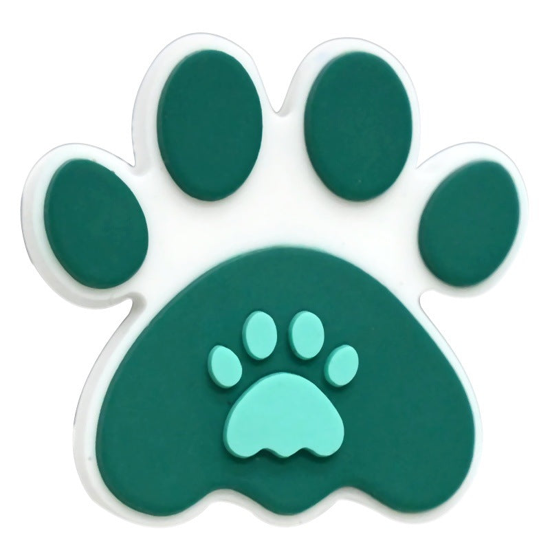 Cartoon Animal Footprint Series Silicone Focus Beads Silicone Focus Beads