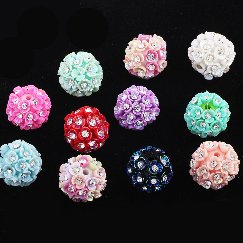 Flower Beads 10 Colors Lily Flower Three-Petal Flower Beads