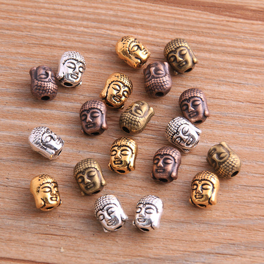 4 colors 7*7*9mm diy alloy jewelry beads