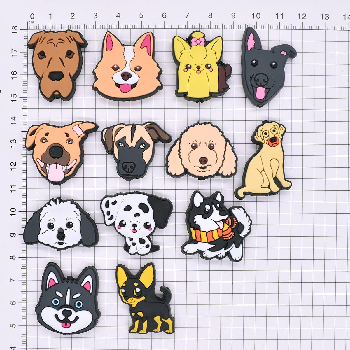 Cartoon Pet Dog Series Silicone Focal Beads