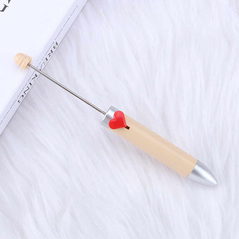 Heart-shaped Seven-color Beaded Pen