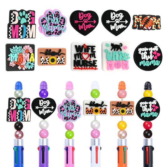 Mother's Day Series Silicone Focus Beads