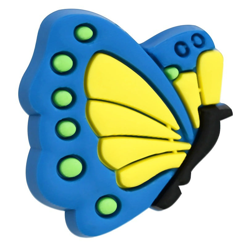 Colorful Cartoon Butterfly Series Silicone Focus Beads Silicone Focus Beads