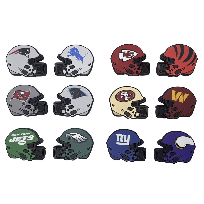 NFL Team Silicone Focal Beads American Football