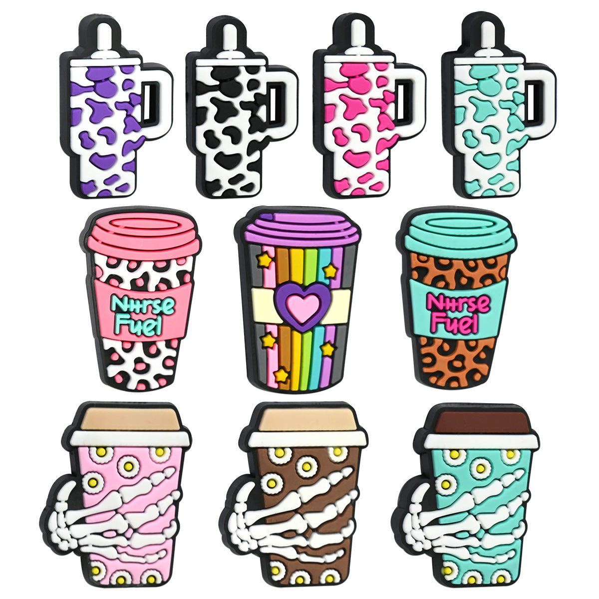 Halloween Drink Cup Series Silicone Focal Beads