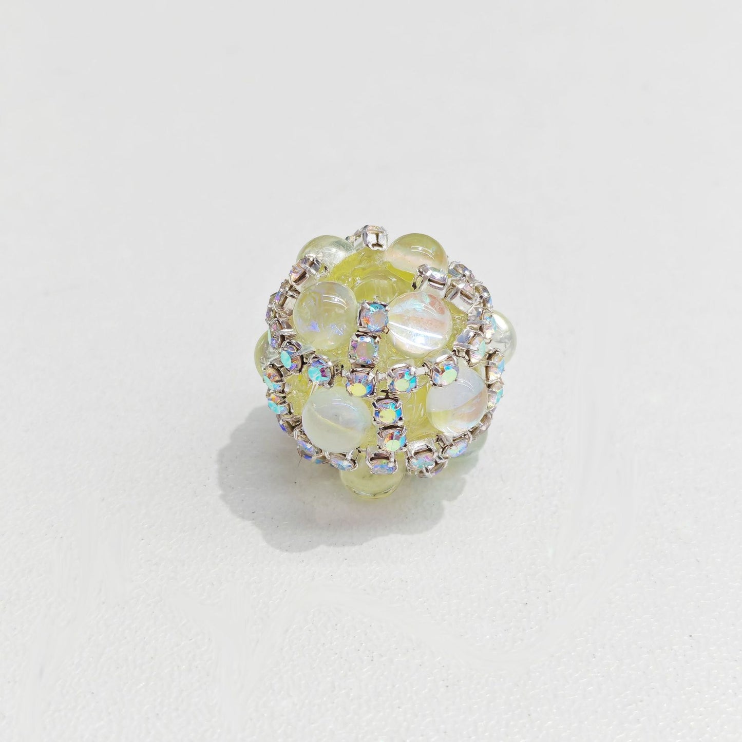 Cat Eye Heart Heavy Craft Beads