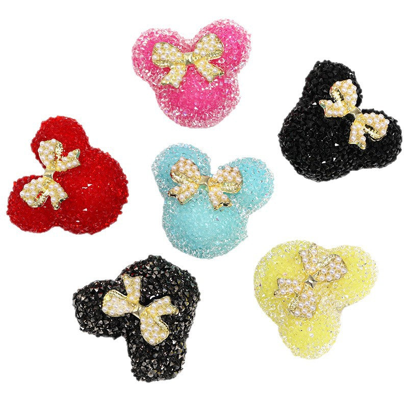 Dot Drill Bowknot Heart Sugar Ball Pen Hole Beads