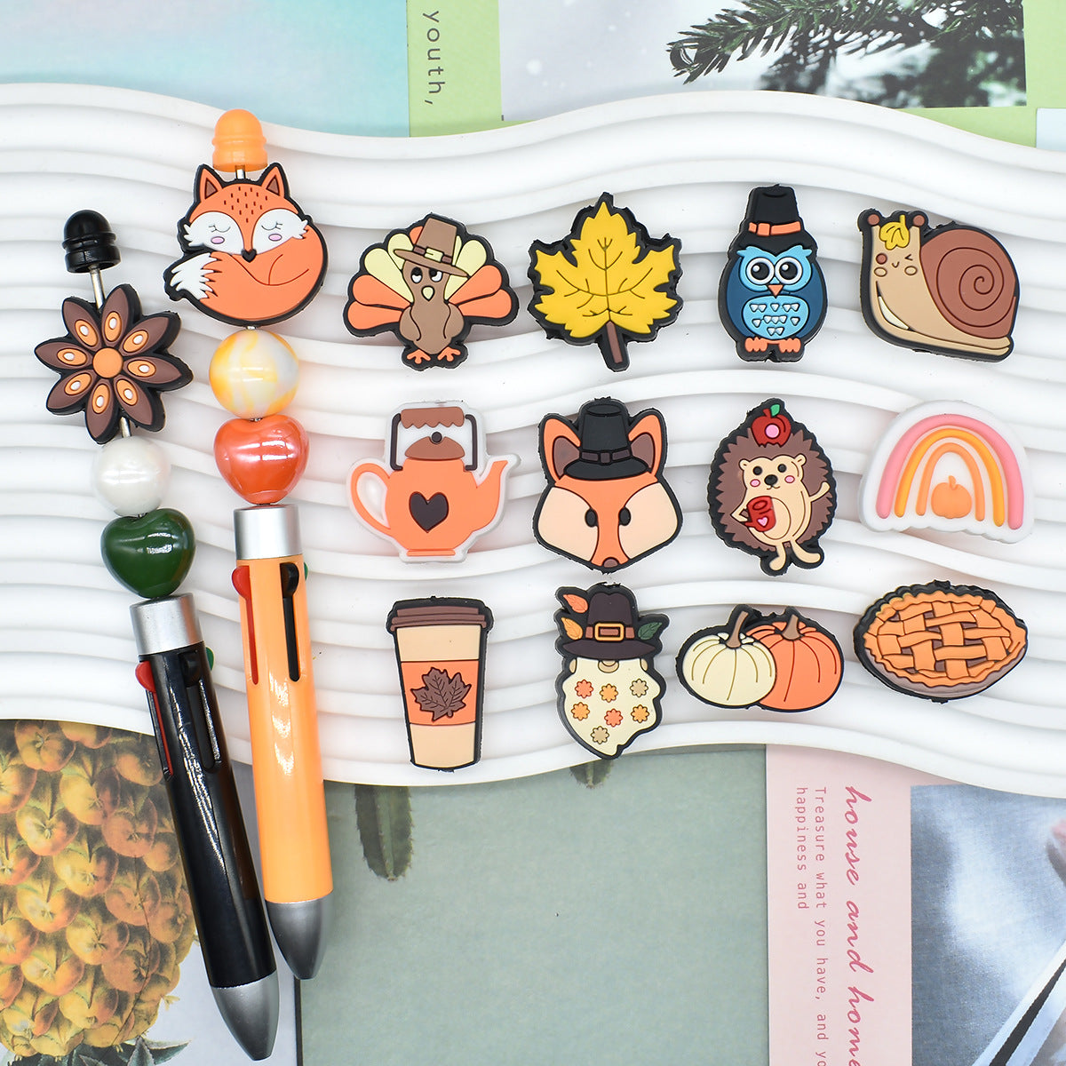 Thanksgiving Series Silicone Focal Beads