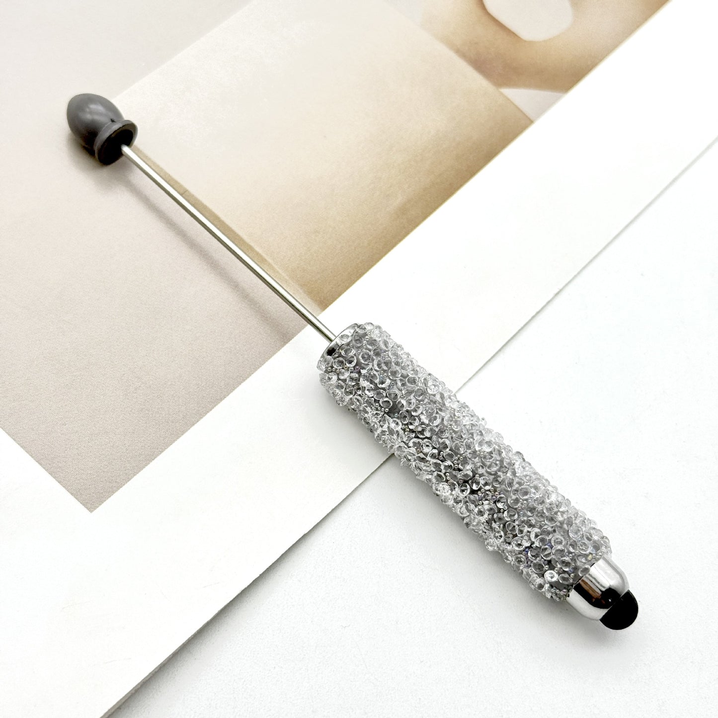 Resin Gypsophila Touch Screen Beaded Pen
