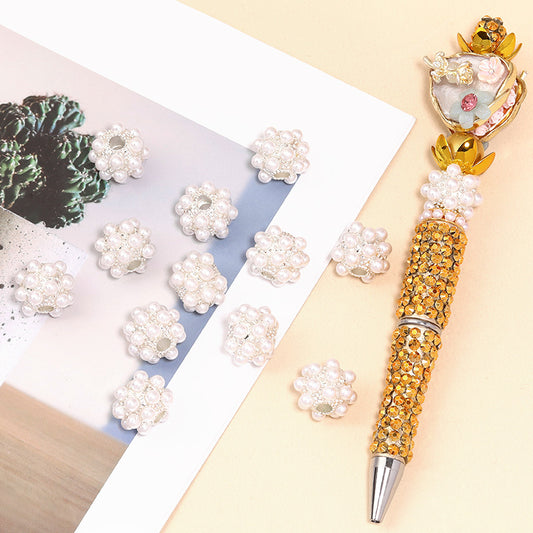 Imitation Pearl Light Luxury Creative Straight Hole Drill Ball