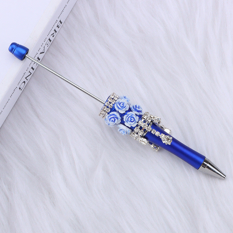 Flower beadable pen