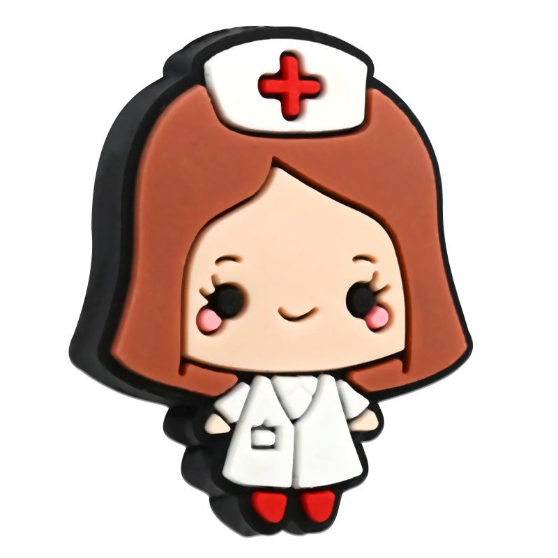 Cartoon Doctor Nurse Series Silicone Focus Beads Silicone Focus Beads