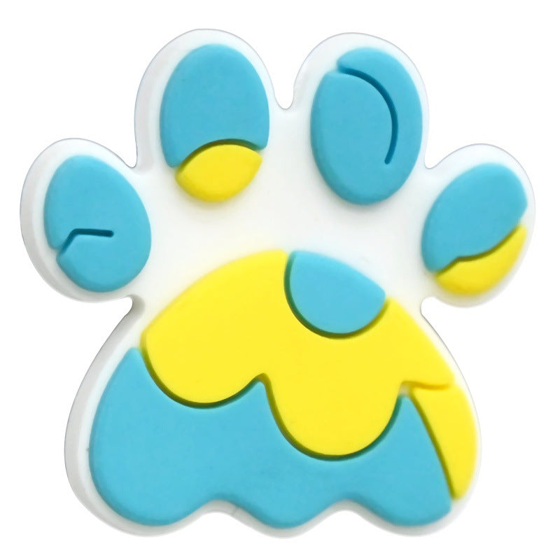 Cartoon Animal Footprint Series Silicone Focus Beads Silicone Focus Beads
