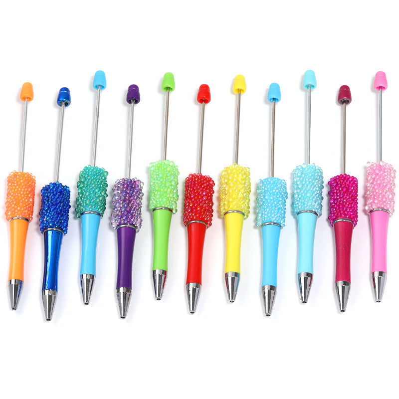 Beaded Pen Thin and Glittering Colorful Rhinestone Pen