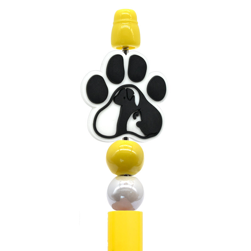 Cartoon Cute Animal Beaded Pen Silicone Focal Beads