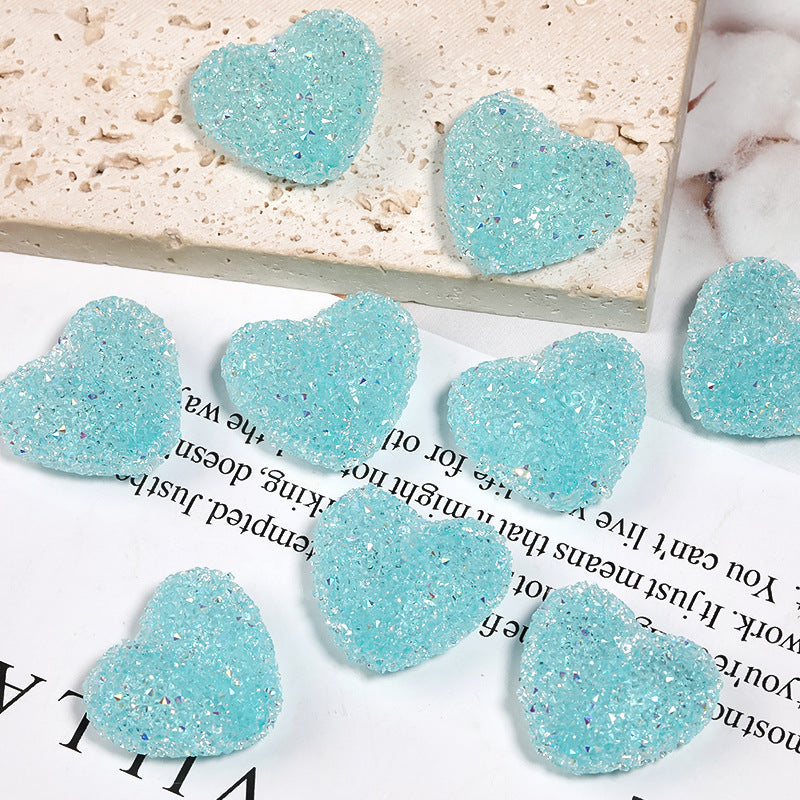 Colorful Rhinestone Soft Sugar Heart Drill Ball