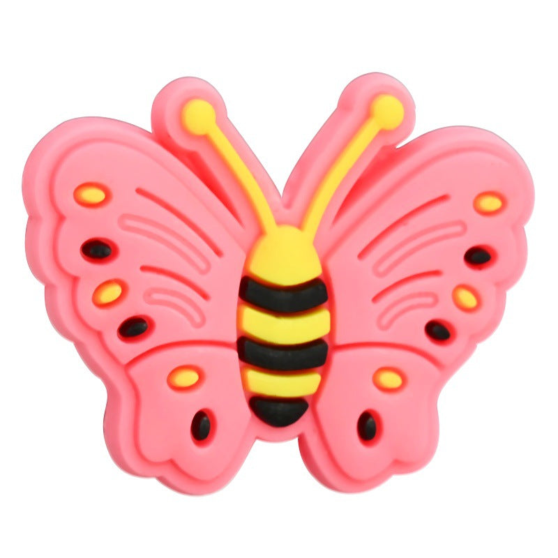Colorful Cartoon Butterfly Series Silicone Focus Beads Silicone Focus Beads