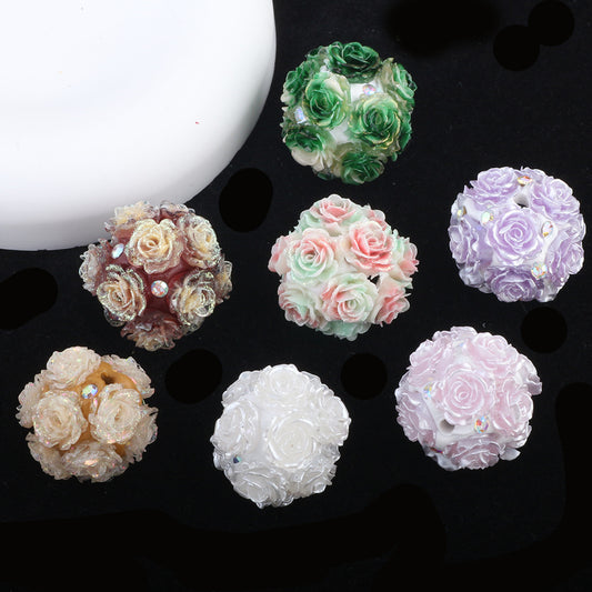 Luminous Artificial Rose Ball