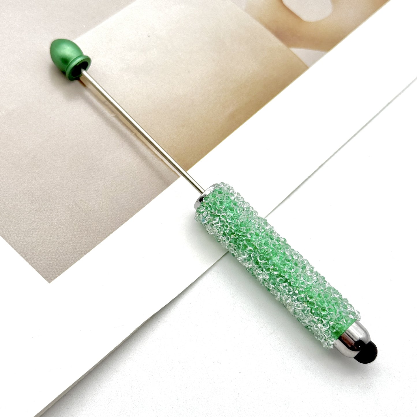Resin Gypsophila Touch Screen Beaded Pen