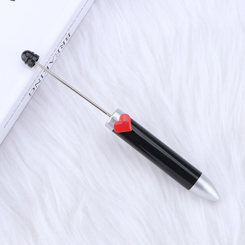 Heart-shaped Seven-color Beaded Pen