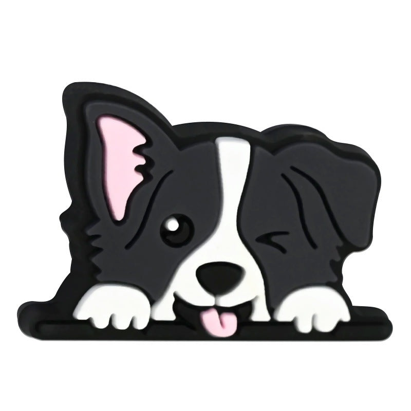 Cute Puppy Shape Silicone Focus Beads Silicone Focus Beads