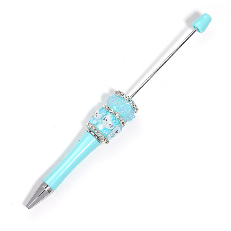 Cartoon Stress Relief Flower Beaded Pen