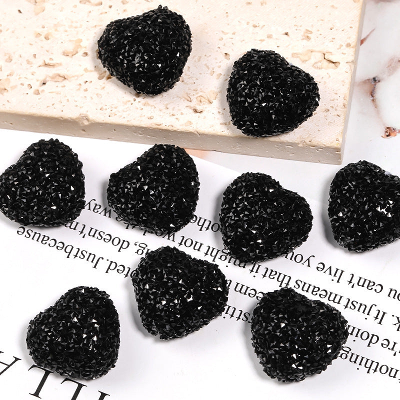 Colorful Rhinestone Soft Sugar Heart Drill Ball